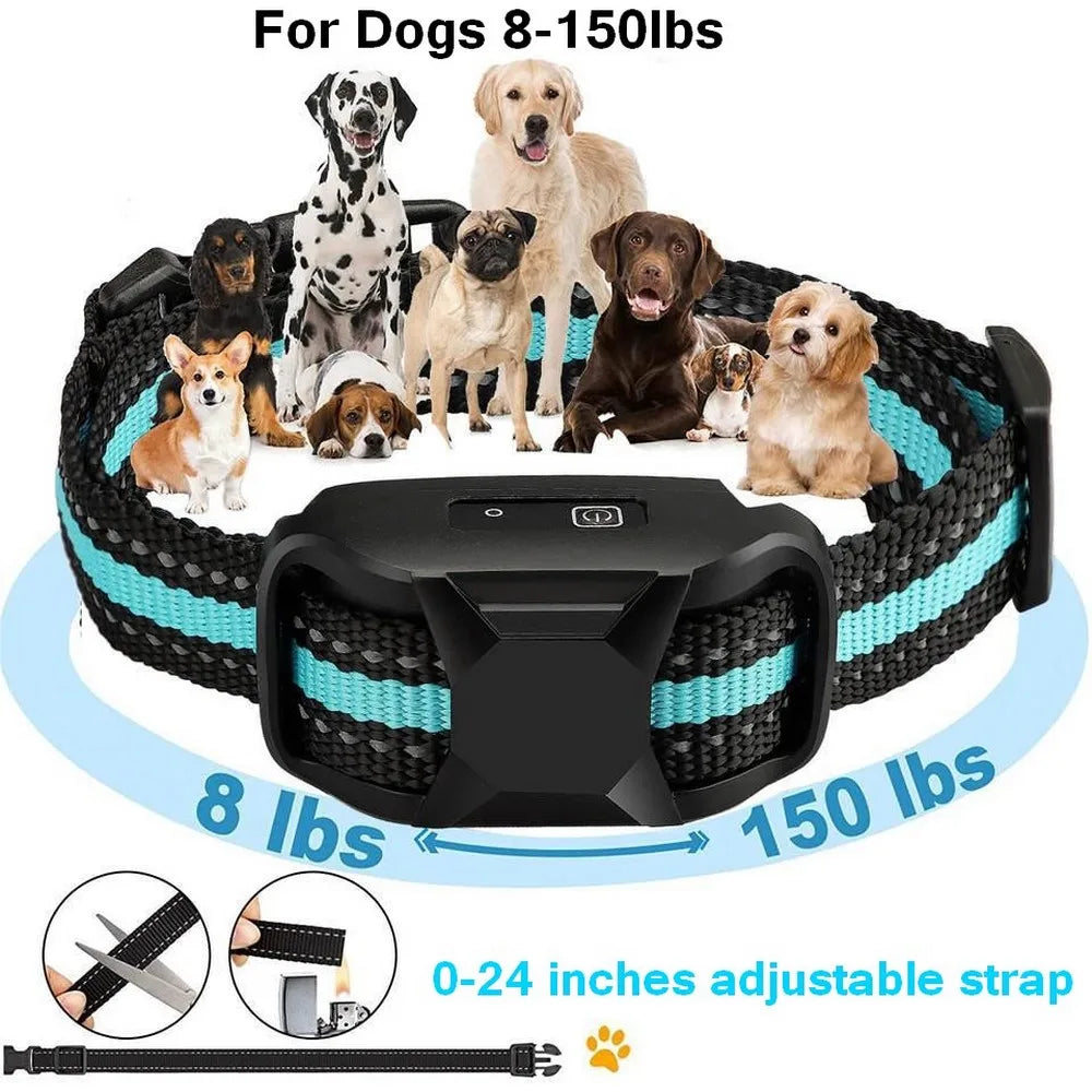 No-Shock Dog Training Collar – 3300Ft Waterproof Remote E-Collar with Beep & Vibration (Rechargeable)