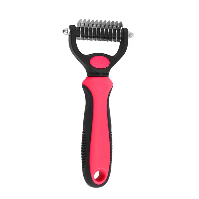 Professional Pet Deshedding Brush – Dog & Cat Grooming Tool for Shedding, Mats & Tangles