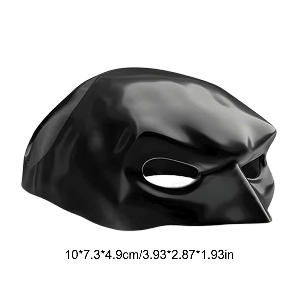 Cat Batman Mask – Matte Black Superhero Costume for Cats (9–13 cm)