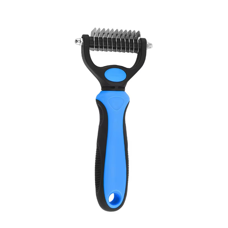 Professional Pet Deshedding Brush – Dog & Cat Grooming Tool for Shedding, Mats & Tangles