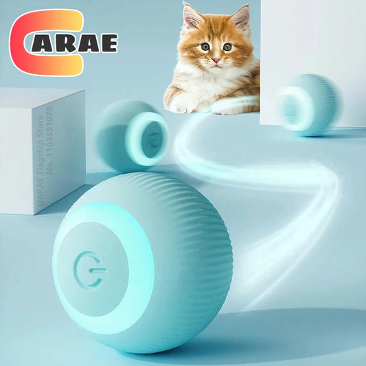 Smart Rolling Ball for Cats – Electric Interactive Toy with Auto Movement & Lights