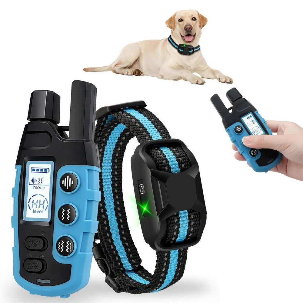 No-Shock Dog Training Collar – 3300Ft Waterproof Remote E-Collar with Beep & Vibration (Rechargeable)