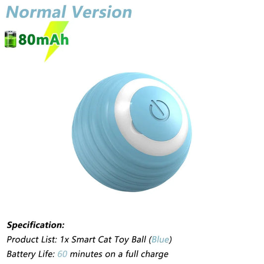 Smart Rolling Ball for Cats – Electric Interactive Toy with Auto Movement & Lights