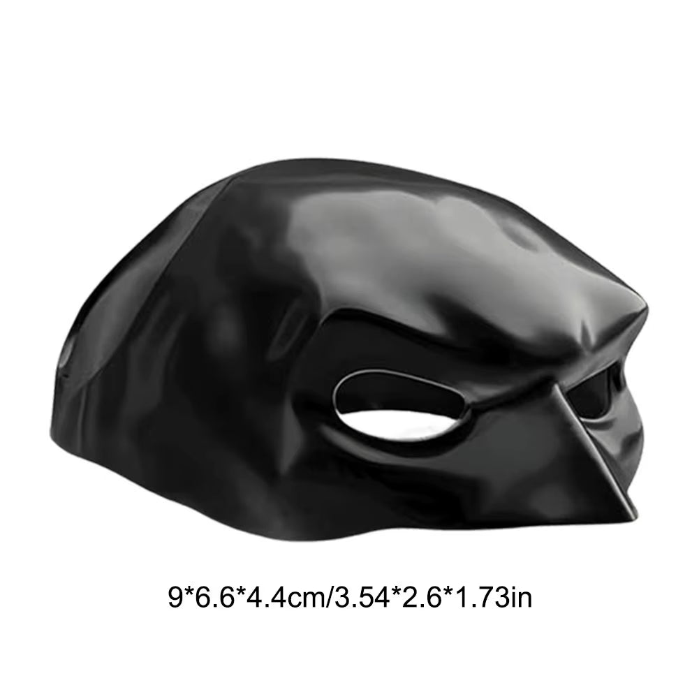 Cat Batman Mask – Matte Black Superhero Costume for Cats (9–13 cm)