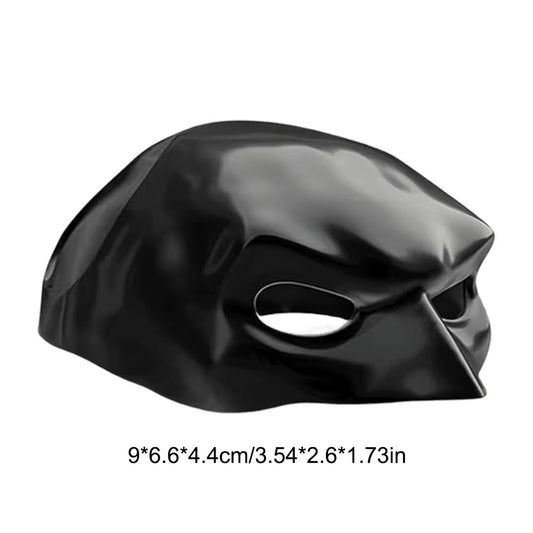 Cat Batman Mask – Matte Black Superhero Costume for Cats (9–13 cm)
